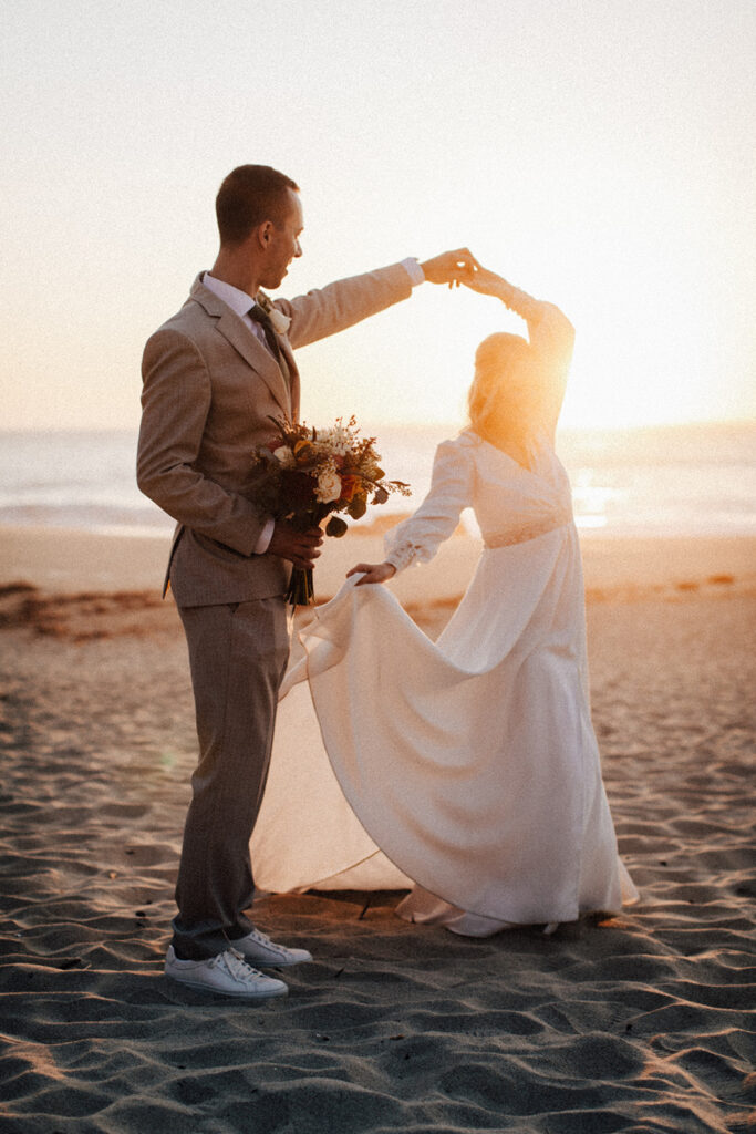 Big Sur elopement on the beach