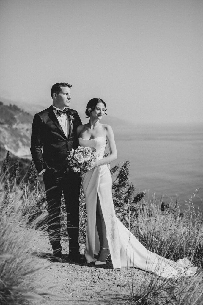 wedding couple on the Big Sur Coast