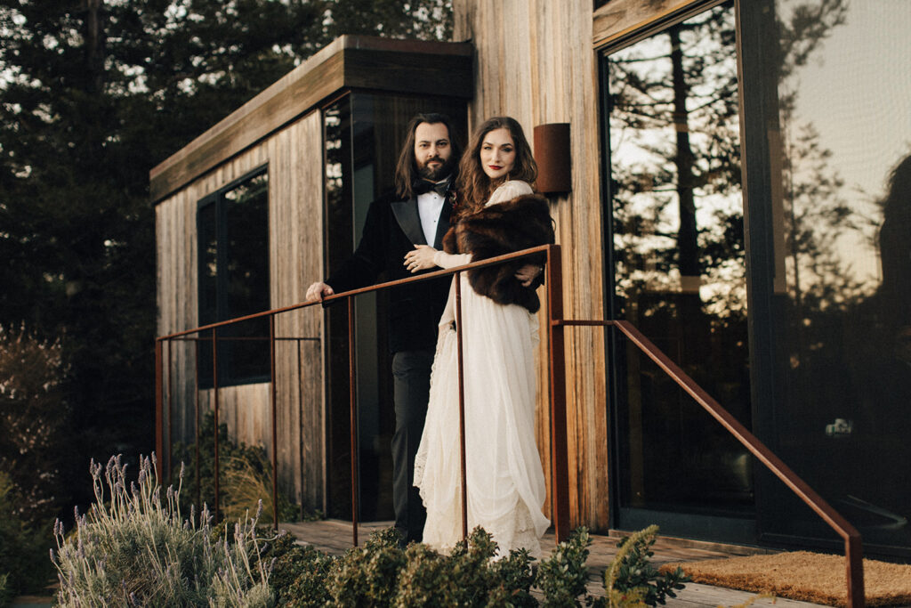 A California ranch wedding reception at Post Ranch Inn