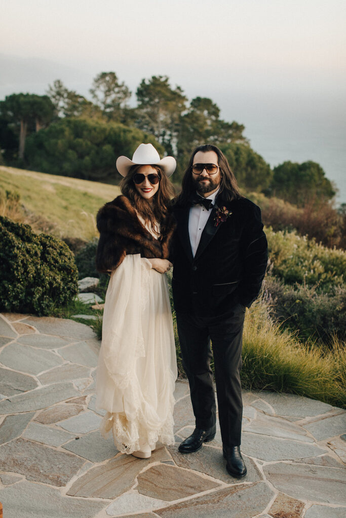 A California ranch wedding reception at Post Ranch Inn