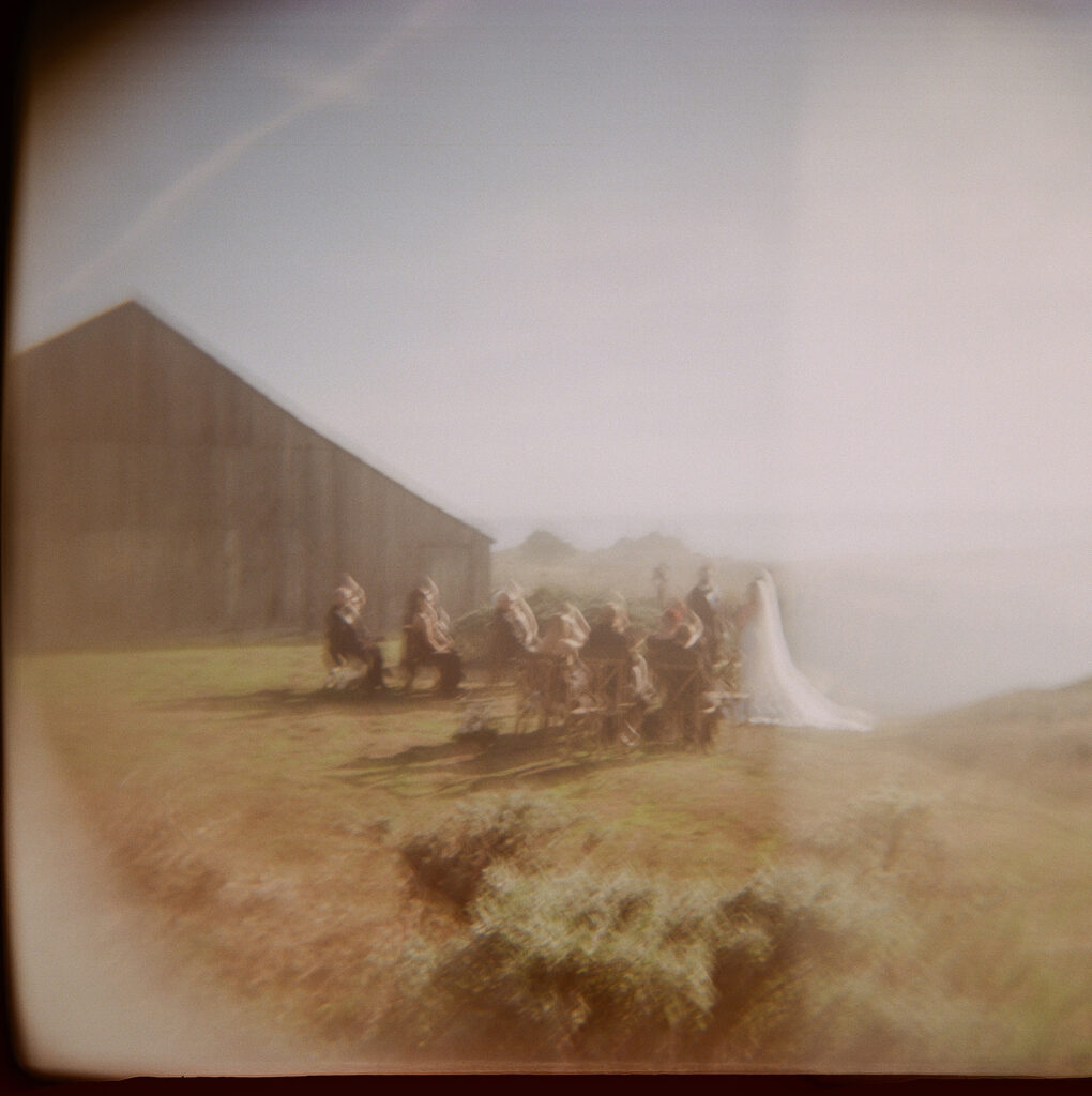 Wedding ceremony at The Sea Ranch Lodge on film